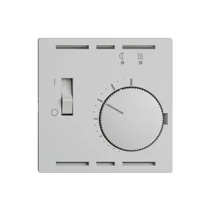 Thermostat d'ambiance ENC EDIZIOdue gris clair, avec sonde et câble 