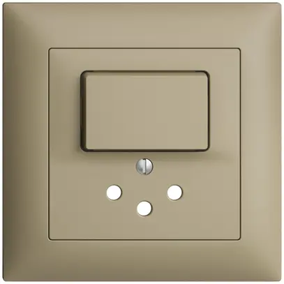 UP-Frontset EDIZIOdue sand 88×88mm für KK mit 1 Taste+T12 