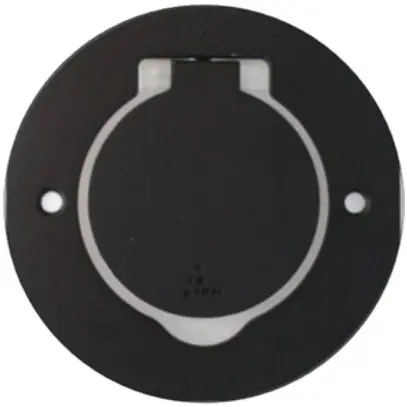 Prise de sol Arnould ART, rond, 1×T13, zamak, noir mat 