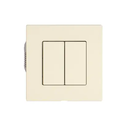Interruttore a pulsante EDIZIO.liv Wiser SNAPFIX® 2 canali 2 tasti cr 