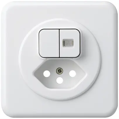 Kit frontal ENC basico 86×86mm blanc avec 1 lentille sécurité enfants S1/type 13 