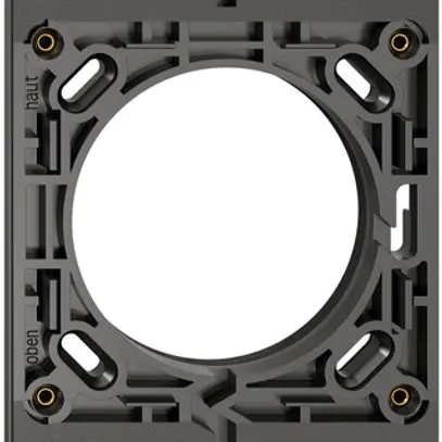 Cadre de montage NUP NEVO, 3×1, avec joint en caoutchouc mousse, 287×87mm, noir 