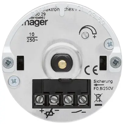 Inserto per potenziometro Hager 1…10V montaggio E 