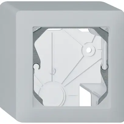 AP-Kopfzeile Hager kallysto 1×1 86×86mm hellgrau 