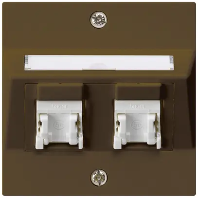 Presa INC kallysto A cat.5e 2RJ45/u marrone 