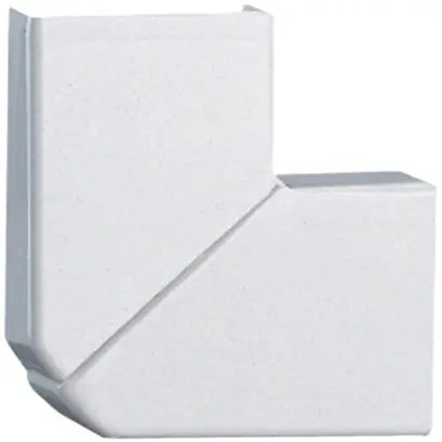 Angolo piatto DLPlus 40×12.5 bianco 