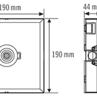 Luminaire de secours ESYLUX ELH C LED SC SM CORRIDOR blanc 
