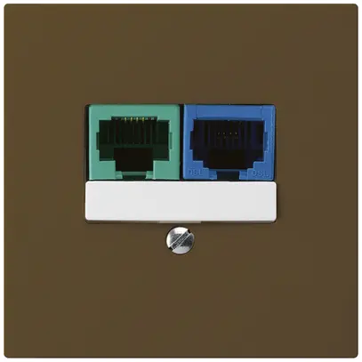 Boîte ENC DSL kallysto 2×RJ45 brun 