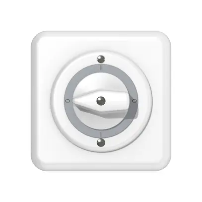 Interruttore rotativo INC ABB NUPL 0/2L bianco 