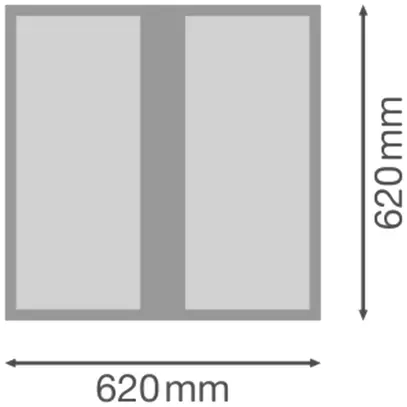 Luminaire panneau LED LEDVANCE PROTECT 625 22/26/31/36W 5040lm 840 IP54 blanc 