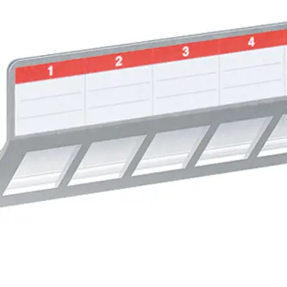 Panneau patch ABB 6 fois, vide, pour distributeur multimédia 