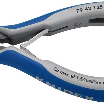 Pince coupante de coté KNIPEX 125mm, 64HRC, Ø0.1…1.5mm/Ø0.8mm 