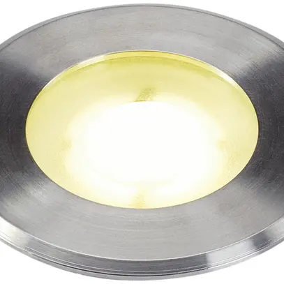 Luminaire de sol LED INC SLV DASAR FLAT Ø80 230V 4.3W 110lm 4000K IP67 acier fin 