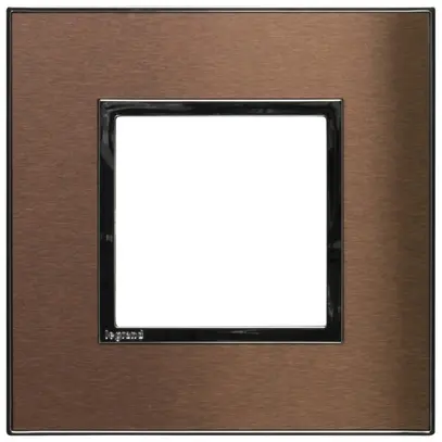 Cadre de recouvrement ATO 1×1 module, pink champagne brushed 