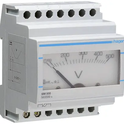 Voltmetro INS Hager 0…500VAC 