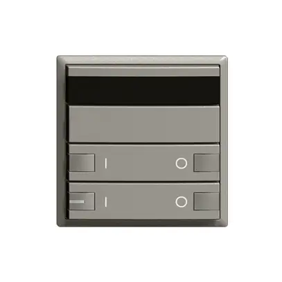 Kit frontale IR ON-OFF 2c/2t ZEP 60×60mm grigio scuro 