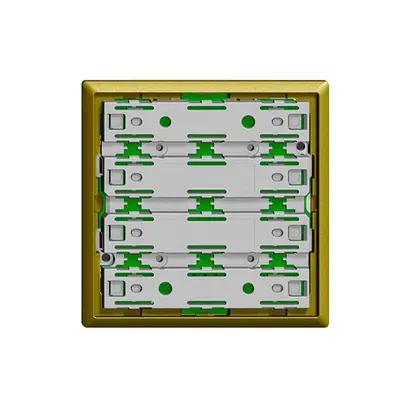 Plaque frontale EDIZIOdue universel 1…8 touches olive sans LED 