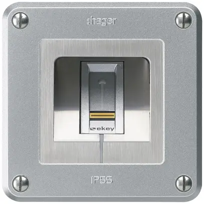 Lecteur d'empreintes digitales NUP Hager ekey RFID robusto C aluminium 