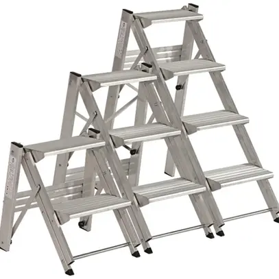 Escalier de sécurité Plica Pratiko, 3 marches, aluminium 