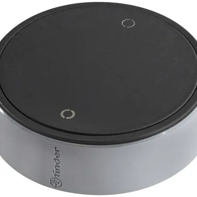 Télécommande RF YESLY, 2-canal, bluetooth, sans piles, rond, schwarz/gris 