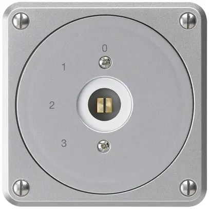 Interrupteur à clé carrée ENC robusto sans clapet 5/1P aluminium combi 