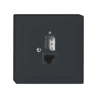 Presa AP SIDUS A T+T/1×RJ45 antracite 