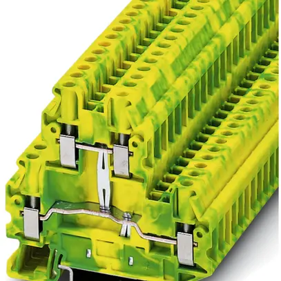 Morsetto a 2 piani 0.14…6mm² verde/giallo AWG26…10 