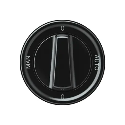 Interruttore rotativo origin commutatore 2/1L 16A 250V 0-AUTO-0-MAN 60×60mm nero 