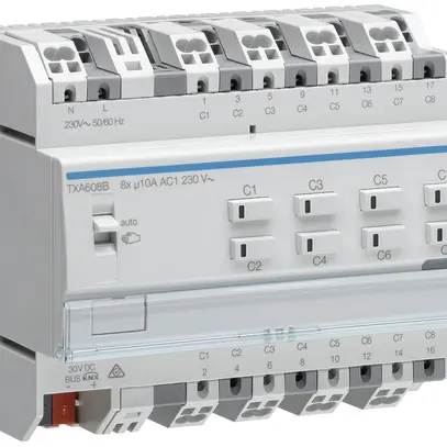 Modulo di uscita AMD KNX Hager easy 10A octuplo 