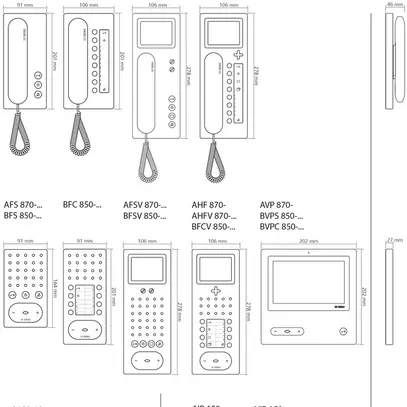 Téléphone résidentiel Siedle, standard, pour système 1+n 