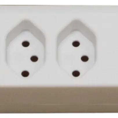 Prise multiple cleverLINE interrupteur 3×T13+2×USB H05VV-F 3×1mm² 1.5m blanc 