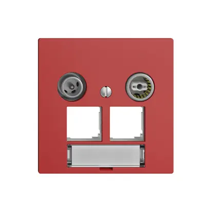 Presa multimedia EDIZIOdue F EASYNET 11dB, p.2×RJ45 S-One, berry 