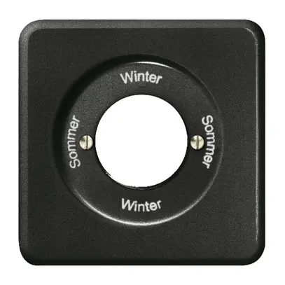 Kit front.Sommer-Winter-Sommer -Winter pour interr.rot.à clé noir 