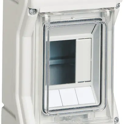 Distributore AP Hager vector 1-fila 3UM IP54/IP65 111×175×93mm 