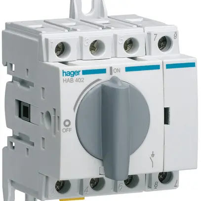Interruttore sezionatore Hager HAB402 4L 20A 