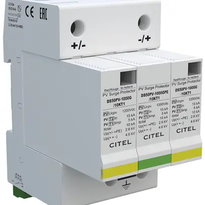 Protezione sovratensione fotovoltaica Flury DS50PV T2 40kA 1200VDC 25ns 2.6kV 