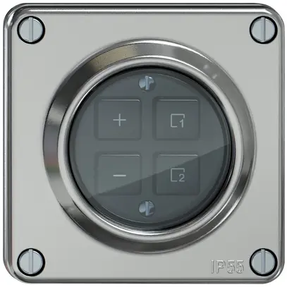 Regolatore stazione secondaria ELEMENT Wiser 1c 4t alluminio 