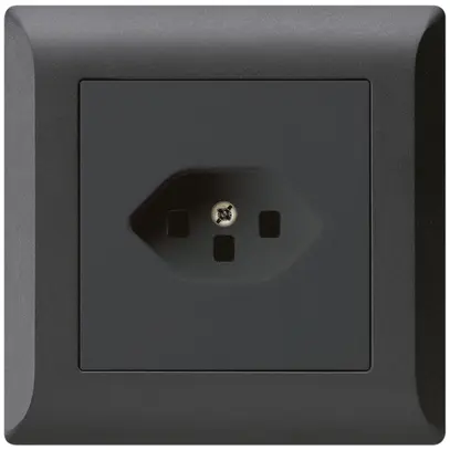 Prise ENC kallysto.line T23 noir avec bornes enfichables 