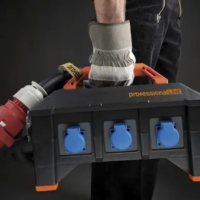 Distributore di corrente professionalLINE CEE63 2m 1×CEE63/CEE32 2×CEE16/T25/T23 