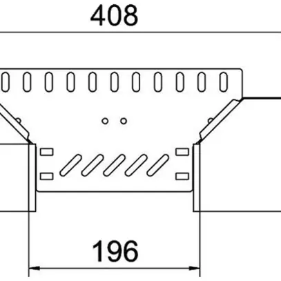 Uscita a T BET RAA 85×200mm acciaio zincato a nastro 