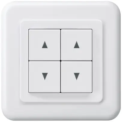 Tasto doppio per tapparella INC basico C bianco 