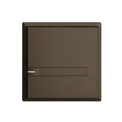 UP-Universaltaster 1×1T EDIZIOdue coffee, mit Papiereinlage + LED 