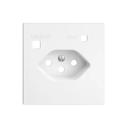 Kit frontale EDIZIOdue per presa FI F, T13, bianco 