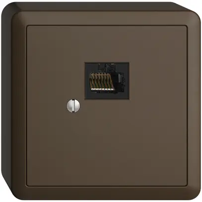 Scatola AP 1×RJ45/u 8P coffee EDIZIOdue R&M swissline 