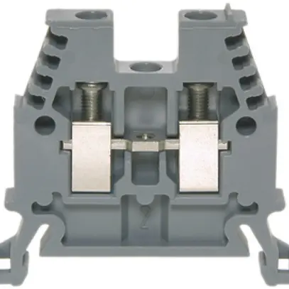 Morsetto di passaggio componibile Woertz 0.5…4mm² 32A 1000V vite 2×1 DIN 35mm gr 