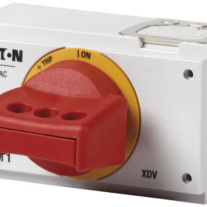Manette rotative ETN NZM1-XDVR verrouillable rouge/jaune 