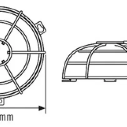 Griglia di protezione mini ESYLUX per PD mini e MD mini, bianco 