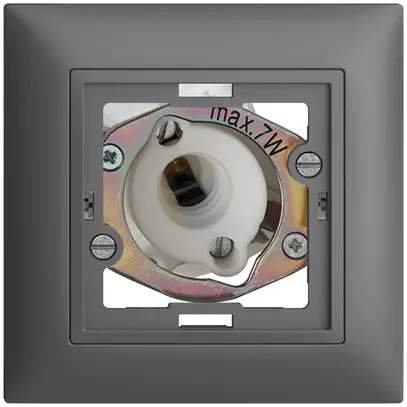 Lampada spia INC EDIZIOdue grigio scuro 5W senza calotta piatta 