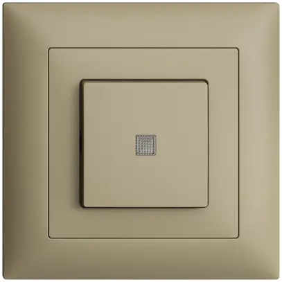 Pulsante luminoso INC EDIZIOdue A-R/1P sa, c.lente.LED.88×88mm 