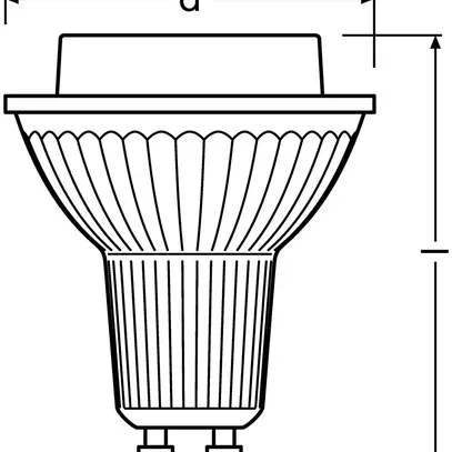 Lampe LED PARATHOM PAR16 100 GU10 9.6W 827 750lm 36° 